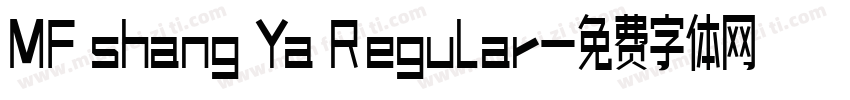 MF shang Ya Regular字体转换